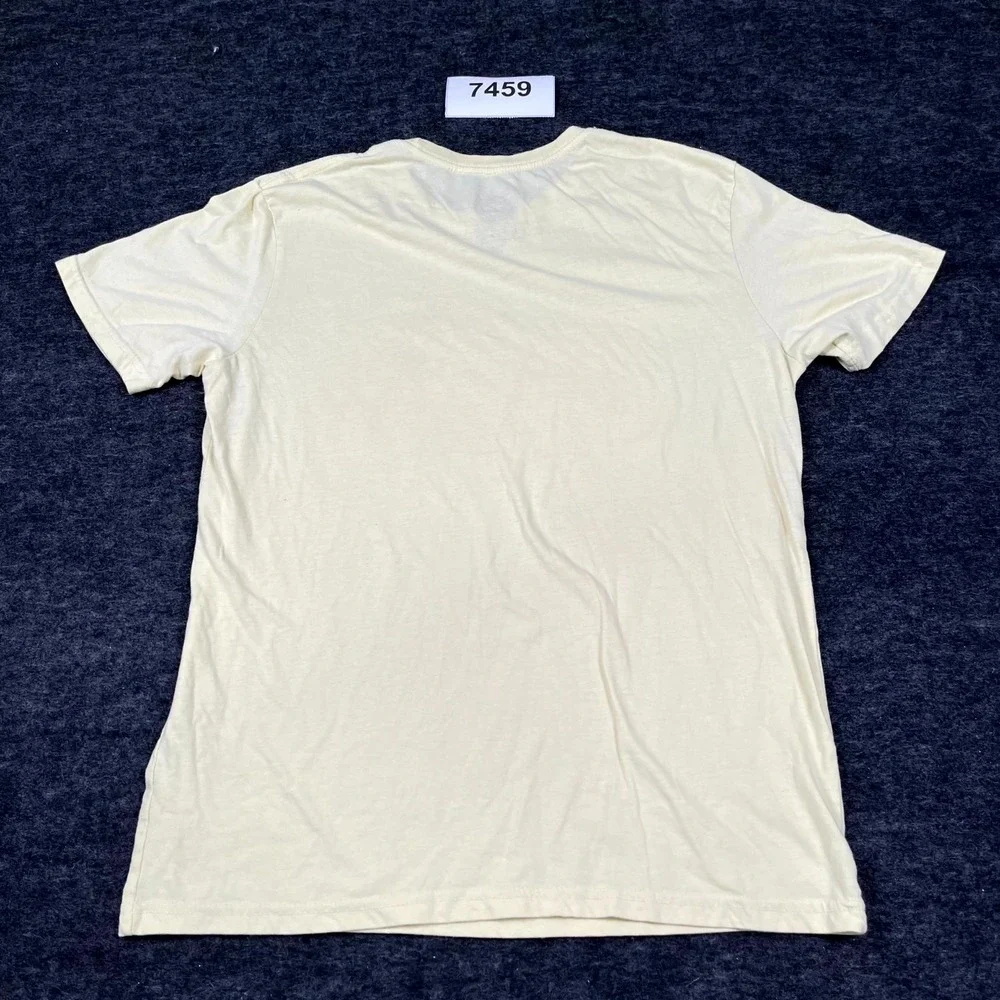 State & Local‎ T Shirt Mens Large Beige Texas Surf Van Graphic Print Crew Neck